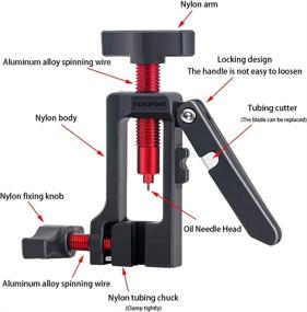 img 3 attached to Beiyoule Premium Hydraulic Hose Fitting Insert Tool – Upgraded Needle Driver Insertion Device with Brake Hose Cutter for Bicycle Oil Tube Pushing