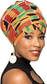 img 4 attached to Шарф-тюрбан African Bohemian Headwrap