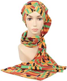 img 1 attached to Шарф-тюрбан African Bohemian Headwrap