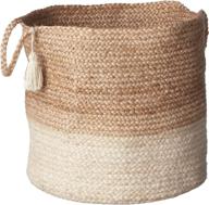 📦 lr home montego storage basket: 19" high natural jute organizer for stylish home storage logo