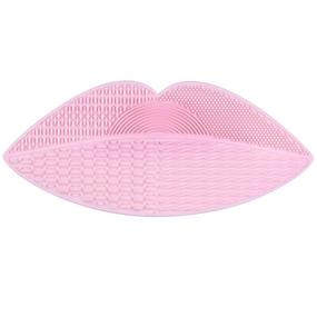 img 4 attached to PINKZIO Silicon Cleaning Mat for Effortless Makeup Brush Cleaning - Baby Pink, 1 Count