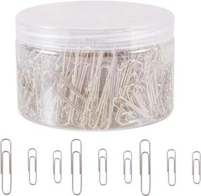 img 1 attached to 📎 Deoot Paper Clips: Assorted Sizes, 700 PCS, Silver Paper Clips - Ideal Office Supplies (Small, Medium, Jumbo: 28mm, 33mm, 50mm)