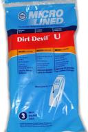 🧹 dirt devil type u microfresh vacuum bags (3-pack): efficient cleaning and freshened air with 3 count. packaging may vary. логотип