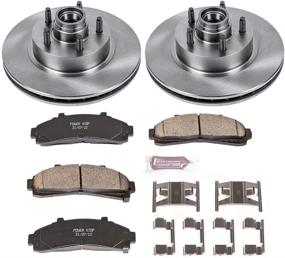 img 1 attached to 🔥 Enhanced Performance Brake Kit: Power Stop KOE1854 Autospecialty Front Replacement Brake Kit - OE Brake Rotors & Ceramic Brake Pads