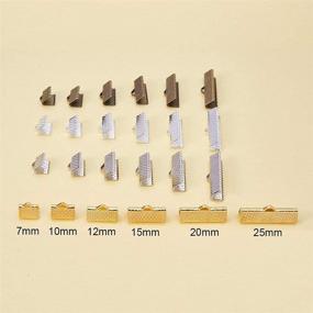 img 2 attached to 🎀 PH PandaHall 680pcs Ribbon Ends: Premium Bracelet Bookmark Pinch Crimp Clamps for Jewelry Making Findings