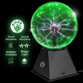 img 3 attached to 7 Inch Kicko Green Plasma Ball - Nebula, Thunder Lightning 🔮 - Plug-in for Parties, Decorations, Prop, Kids, Bedroom, Home - Enhanced SEO