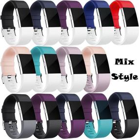 img 3 attached to 📦 Wepro Bands Compatible with Fitbit Charge 2 - 15 Pack: Find Your Perfect Style