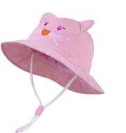 👒 langzhen kids summer sun protection hat: cute animal design for toddlers, babies – boys & girls bucket hat logo