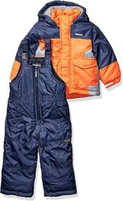 img 4 attached to 🧥 Boys' Toddler Ski Jacket and Snowbib Snowsuit Set by OshKosh B'Gosh