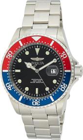 img 4 attached to Pro Diver Stainless Steel Quartz Diving Watch by Invicta - Stylish Silver Strap, Model 23384