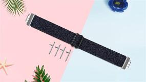 img 3 attached to 👍 Joyozy Сияющие синие эластичные резинки, совместимые с Fitbit Inspire/Inspire 2/Inspire HR/Fitbit Ace 2 - регулируемые мягкие ремешки для запястий для женщин и мужчин - стильные заменяемые ремешки и аксессуары