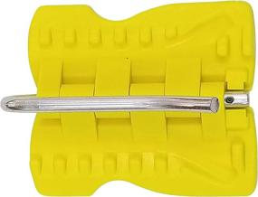 img 2 attached to 🚪 Yellow Magnetic Door Chock Wedge Stoppers - Original FatIvan: Portable Fold-Up Solution for Firefighters, Paramedics, or Homeowners