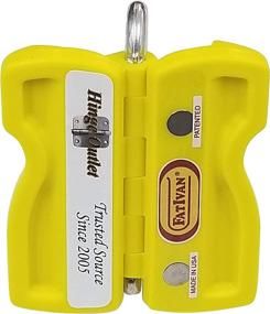 img 4 attached to 🚪 Yellow Magnetic Door Chock Wedge Stoppers - Original FatIvan: Portable Fold-Up Solution for Firefighters, Paramedics, or Homeowners