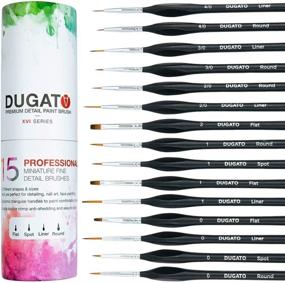 img 4 attached to Миниатюрные кисти для деталей DUGATO