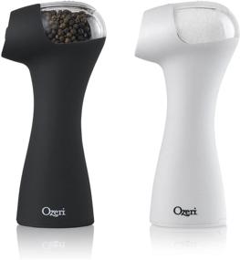 img 3 attached to 🖤 Ozeri Graviti Pro II Salt and Pepper Grinder, Black and White