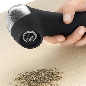 img 1 attached to 🖤 Ozeri Graviti Pro II Salt and Pepper Grinder, Black and White