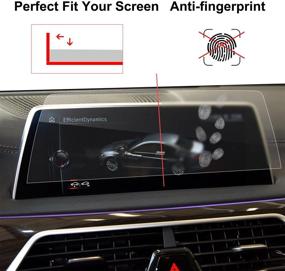 img 1 attached to 📱 Enhance and Protect your New 2016-2018 7 Series G11 G12 Infotainment Center with LFOTPP Tempered Glass Car Navigation Touch Screen Protector