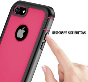 img 1 attached to ImpactStrong iPhone 7/8 Case: Ultimate Protection with Clear Screen Protector - Full Body Cover for iPhone 7 2016 / iPhone 8 2017 (Pink)