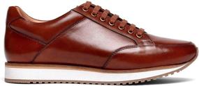 img 3 attached to 👟 Men's Burgundy Calfskin Fashion Sneakers by Anthony Veer