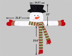 img 1 attached to 🎄 Snowman Hugger Christmas Tree Topper: Complete your Winter Wonderland Party with this Xmas Holiday Decoration Ornament