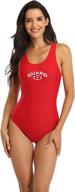 👙 adoretex women's guard fit back one piece swimsuit: stylish and supportive with soft cups logo