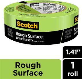 img 3 attached to 🔒 Scotch Rough Surface Painter's Tape, 1.41 inches x 60 yards, 2060: Durable Adhesive for Challenging Surfaces