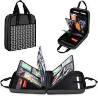 🚗 yarwo carrying case for diamond painting a4 light pad: ultimate storage solution for led light box and art tools, black with arrow (patented design) logo
