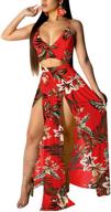 👗 iymoo women's shoulder printed two-piece dress logo