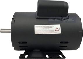 img 1 attached to 💪 Powerful 3HP Electric Motor for Air Compressor - High Speed 3455 RPM, Durable 5/8&quot; Shaft, 14.7 AMP, 56 FRAME Heavy Duty