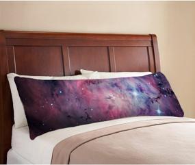 img 1 attached to 🌌 Add Cosmic Style to Your Bed with AILOVYO Space Nebula Universe Pattern Retro Galaxy Tribal Body Pillow Case