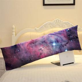 img 3 attached to 🌌 Add Cosmic Style to Your Bed with AILOVYO Space Nebula Universe Pattern Retro Galaxy Tribal Body Pillow Case