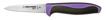 3½ paring knife purple handle logo