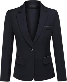 img 3 attached to Stylish Slim Fit Blazer Pant Set for Women's Office Lady Business Attire