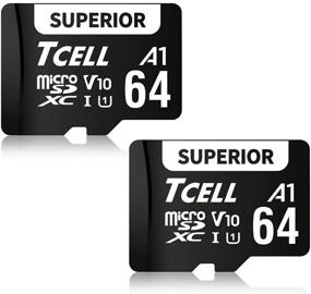 img 4 attached to 💾 TCELL Superior 64GB 2 Pack Micro SD Card: High-Speed 100MB/s Full HD Memory Card for Phone - Android Mobile Device (64GB X2)