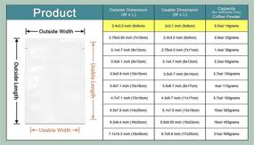 img 2 attached to 🔒 300-Piece 2.8mil Heat Seal Bags - White Front Clear Open Top 2.4x3.5 inch: Ideal for Food Storage, Samples, and More!