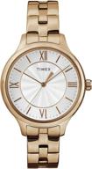 ⌚ наручные часы с браслетом из нержавеющей стали для женщин от timex: коллекция peyton логотип