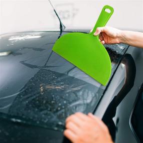 img 2 attached to 🔧 Flexible Green Plastic Putty Knife Set - Reusable Scraper Tool for Decals, Wallpaper, Baking, Wall and Car Putty, Spackling, Patching, and Painting