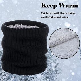 img 1 attached to Stay Cozy with the Warmer Winter Double Layer Gaiter Fleece