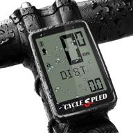 🚴 ultimate performance: cyclespeed rechargeable bike computer - wireless, waterproof speedometer odometer with lcd backlight display - perfect for mtb and road bikes! logo