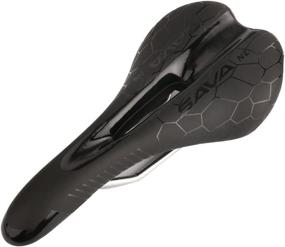 img 4 attached to 🚴 SAVADECK Comfortable Bike Seat for Men - Breathable Padded Bicycle Saddle with Central Relief Zone, Ergonomic Design for Road and Mountain Bikes