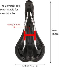 img 1 attached to 🚴 SAVADECK Comfortable Bike Seat for Men - Breathable Padded Bicycle Saddle with Central Relief Zone, Ergonomic Design for Road and Mountain Bikes