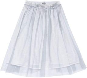 img 3 attached to SOLOCOTE Girls Tutu Tulle Skirt with Elastic Waistband, 3-Layer Kids Dress, Age 3-14 Years