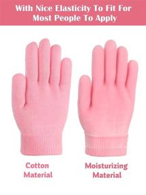 img 3 attached to Moisturizing Gloves Moisture Sleeping Cracked