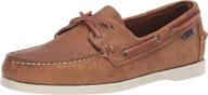 sebago dockside portland waxed brown logo