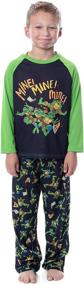 img 4 attached to 🐢 Nickelodeon TMNT Mine Pizza Pajama Set for Boys