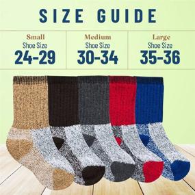 img 2 attached to 🧦 Warm Winter Boot Socks: Kids Thermal Socks for Boys & Girls | 2 Pack Insulated Socks