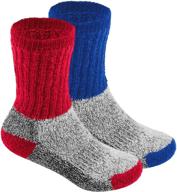🧦 warm winter boot socks: kids thermal socks for boys & girls | 2 pack insulated socks logo