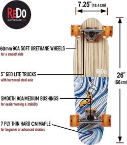 img 3 attached to 🛹 ReDo Skateboard Branson Cruiser Complete: The Ultimate Ride for Skateboarding Enthusiasts