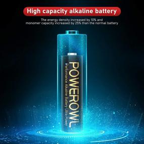 img 3 attached to 🔋 POWEROWL High-Capacity Alkaline AA AAA Batteries Combo, Long-Lasting, 10-Year Shelf Life - Pack of 16: Improved for SEO
