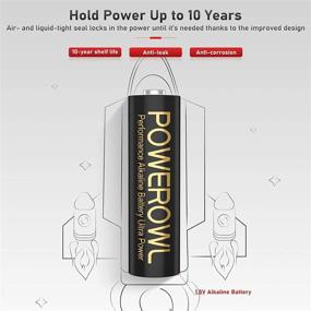 img 1 attached to 🔋 POWEROWL High-Capacity Alkaline AA AAA Batteries Combo, Long-Lasting, 10-Year Shelf Life - Pack of 16: Improved for SEO